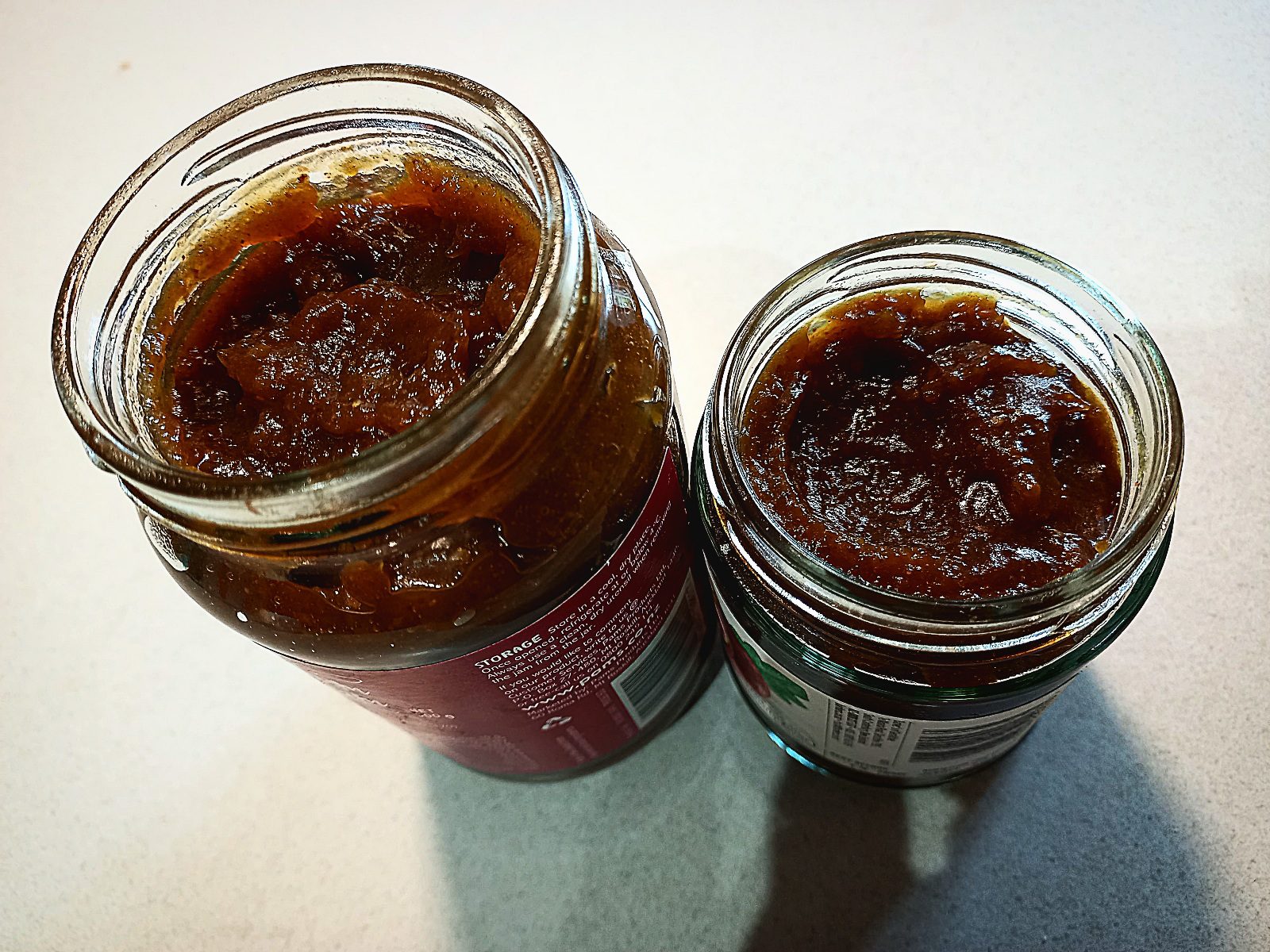2 jars of homemade green tomato chutney